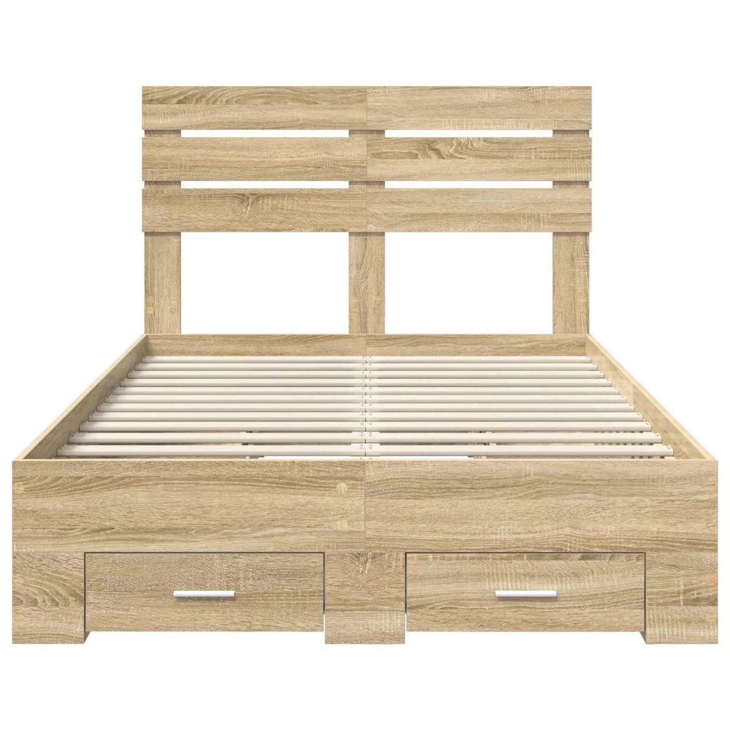 Struttura del letto con cassetto con testiera Legno multistrato