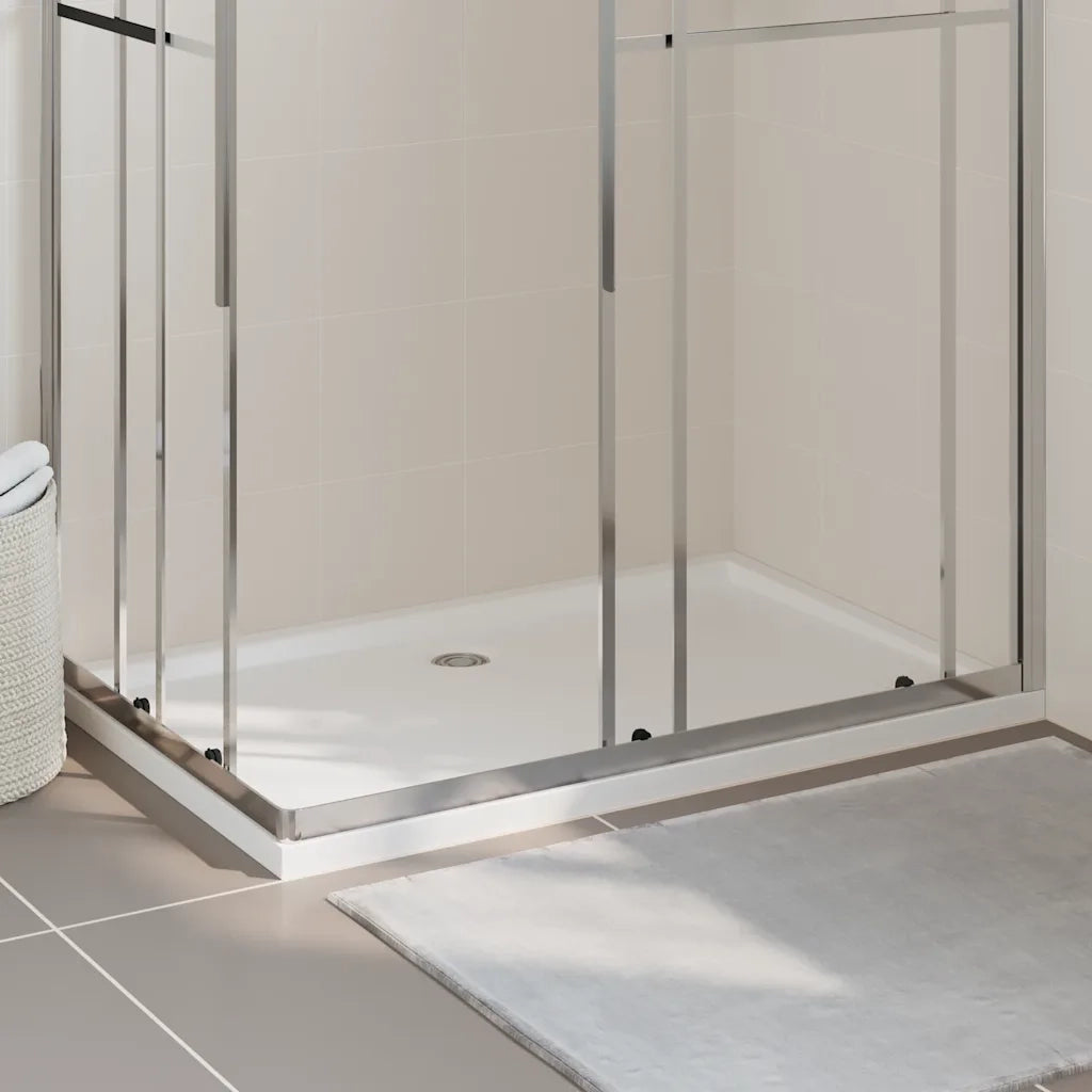 Piatto Doccia in ABS Rettangolare Bianco 80x120 cm CFW9217858