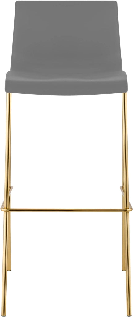 Set di 2 sgabelli da bar Hoover in plastica da 4 piedi color oro 3