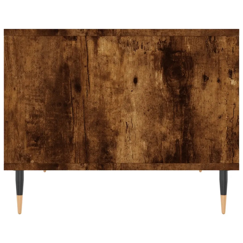Tavolino da Salotto Rovere Fumo 60x50x40 cm Legno Multistrato 829249