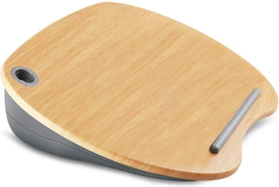 Tavolino da scrivania per laptop in legno con foro per cavo per notebook - 156 pollici accessori da tavolo da letto