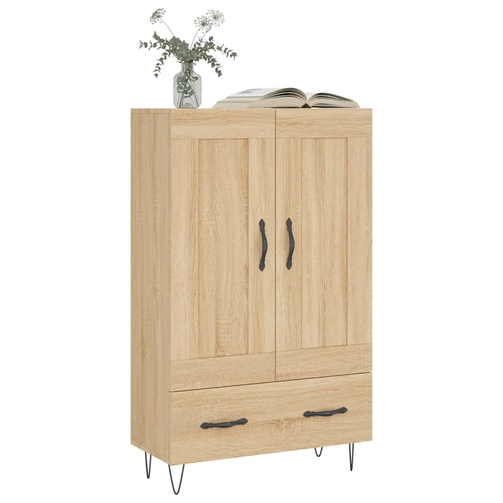 Credenza-Buffet-Armadio da cucina Rovere Sonoma 69,5x31x115 cm in Legno Multistrato 494134
