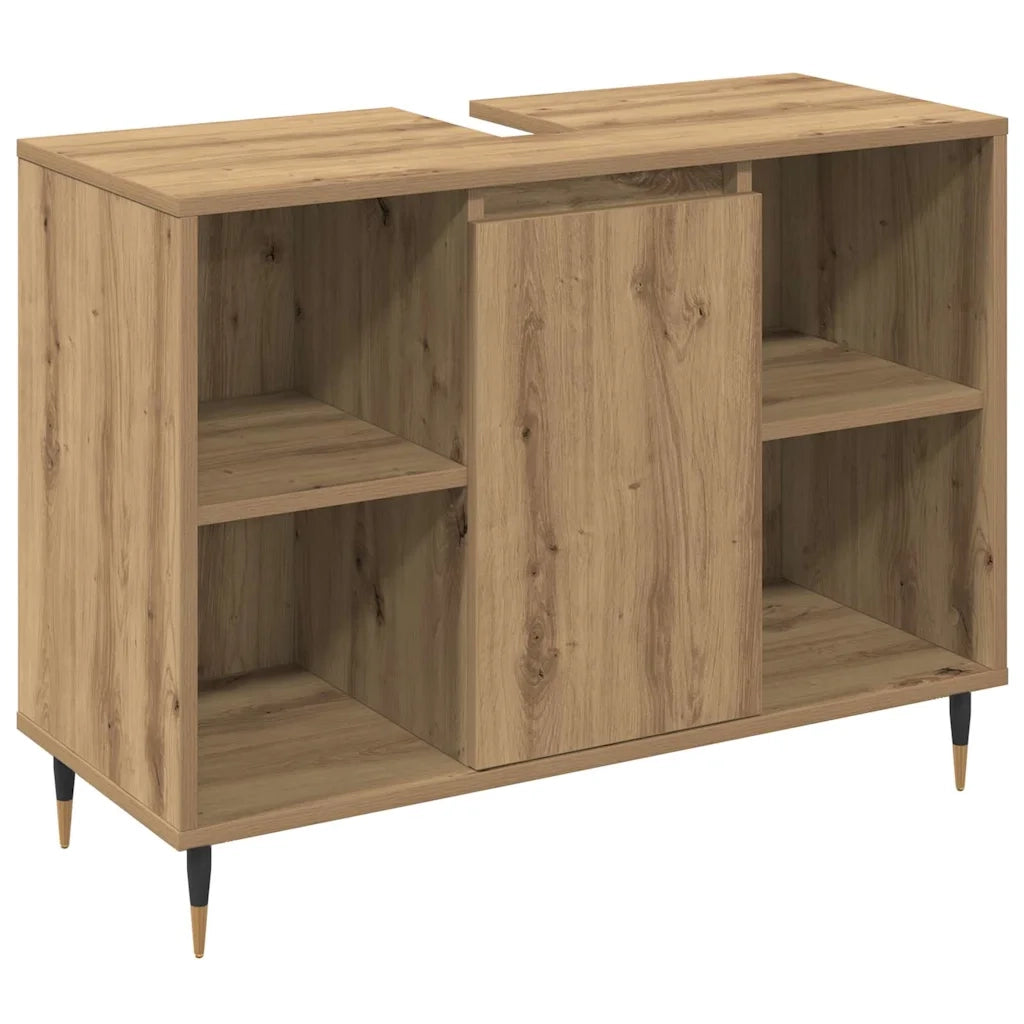 Set di mobili per il bagno con porta 3 pcs Rovere artigianale