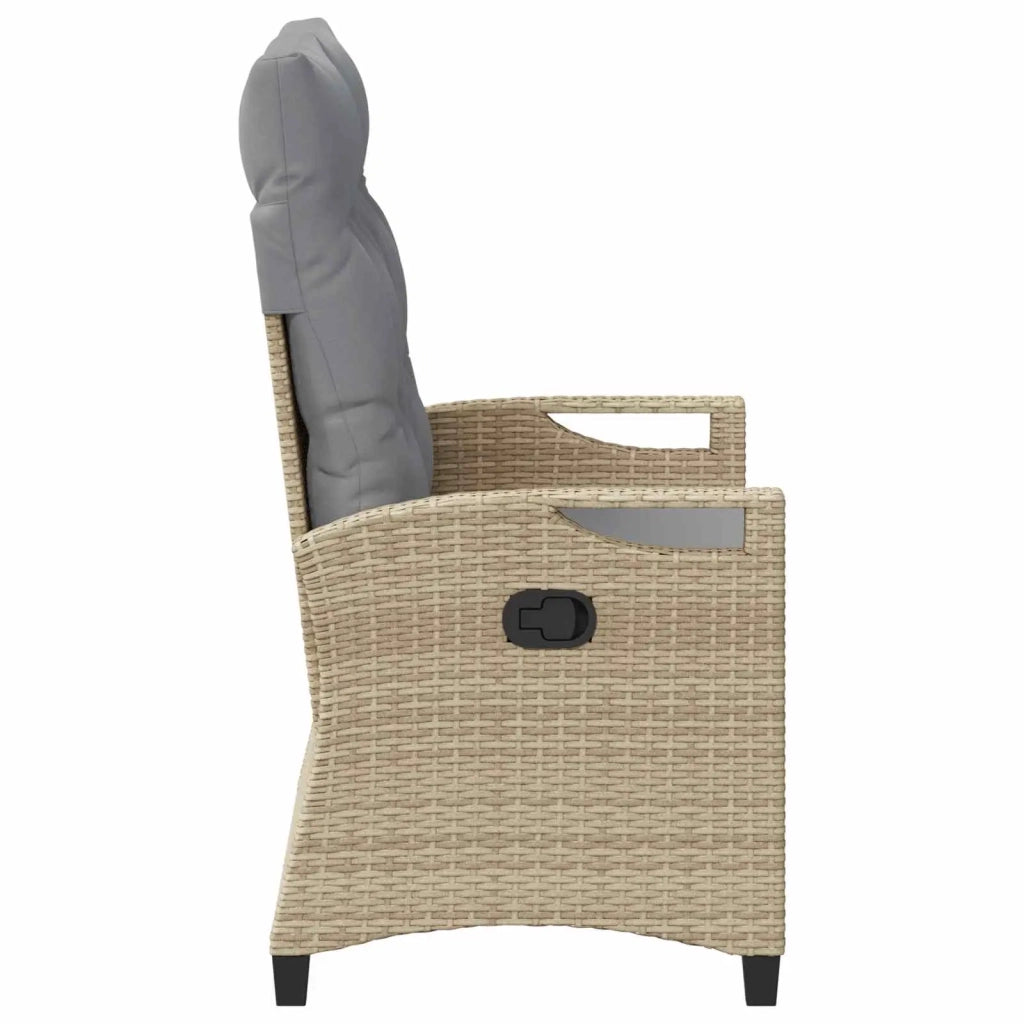 Panchina da giardino Beige e Grigio Chiaro 105 x 60 x 112 cm 42026853