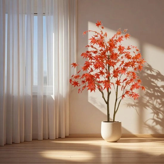 Pianta di Falso Olmo Giapponese, 150 cm, Pianta Finta in Vaso come la Vera per Decorazione Interna per Casa, Matrimonio, Festa, Giardino, Decorazione Ufficio