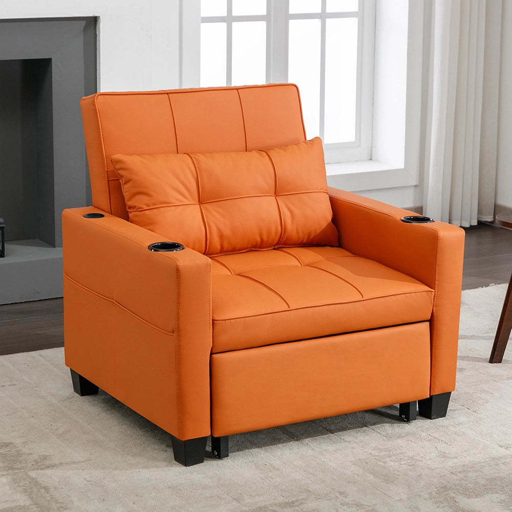Divano letto 3 in 1 - Xylo - Con porta-bicchieri e USB, per piccoli spazi