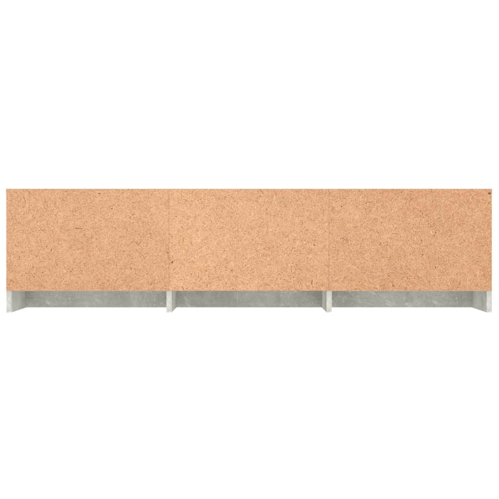 Mobile TV multimediale scaffale TV credenza mobile TV sala da pranzo soggiorno camera da letto 140 x 40 x 35,5 cm legno ingegnerizzato grigio 02_0025931