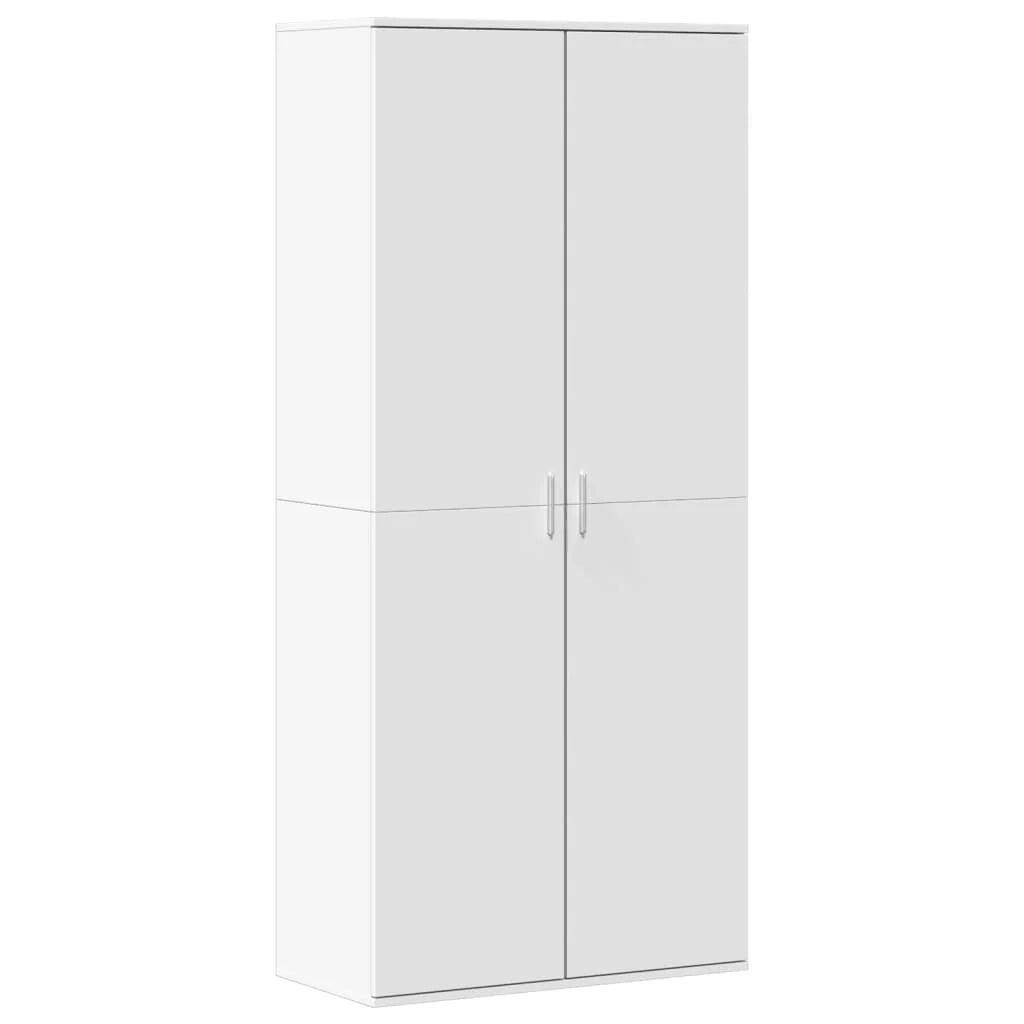Scarpiera mobile contenitore per scarpe mobile per ingresso/corridoio/soggiorno 80 x 39 x 178 cm legno ingegnerizzato bianco 02_0021510
