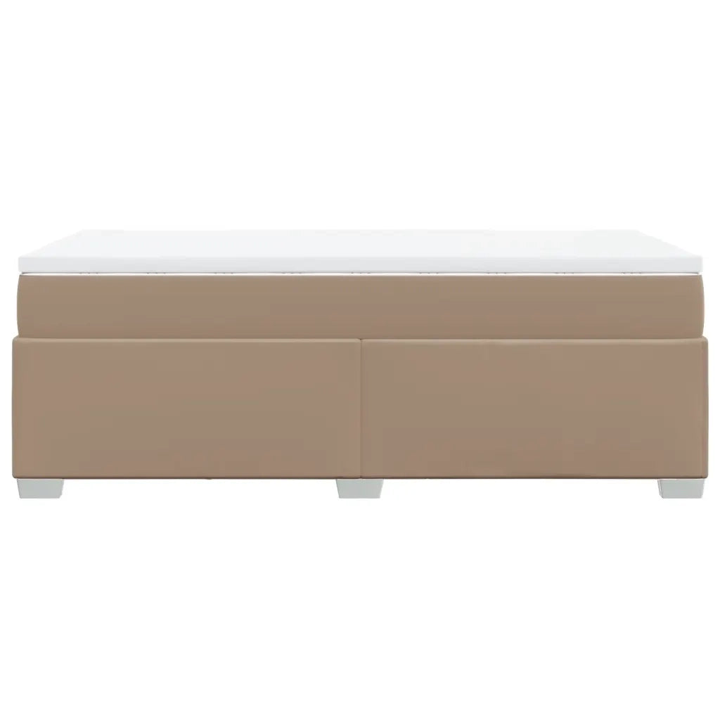 Giroletto a Molle con Materasso Cappuccino 90x190 cm Similpelle