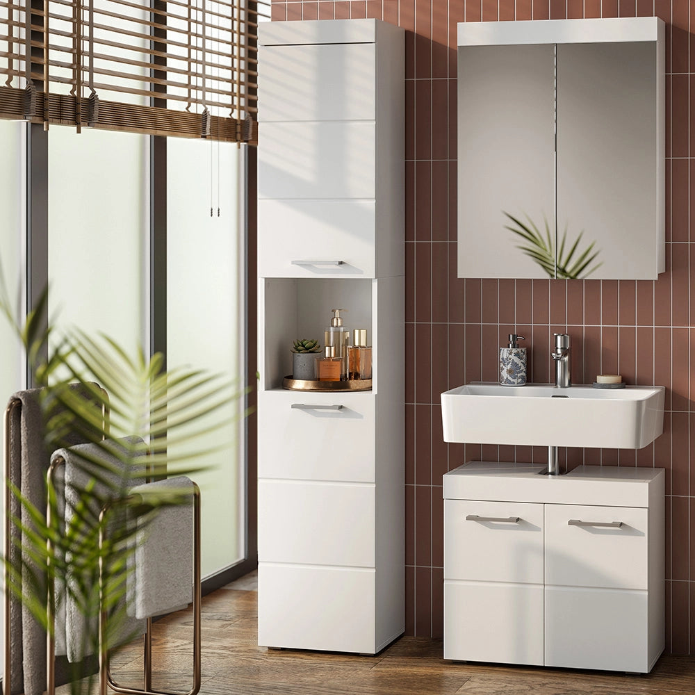 Mobile bagno alto Luna Bianco 37 x 190 cm Vicco
