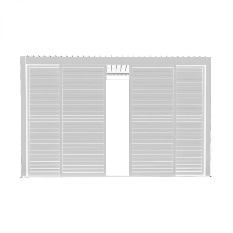 LATERALE SCORREVOLE CON LAMELLE PER LATO DA 4 M PERGOLA BIOCLIMATICA