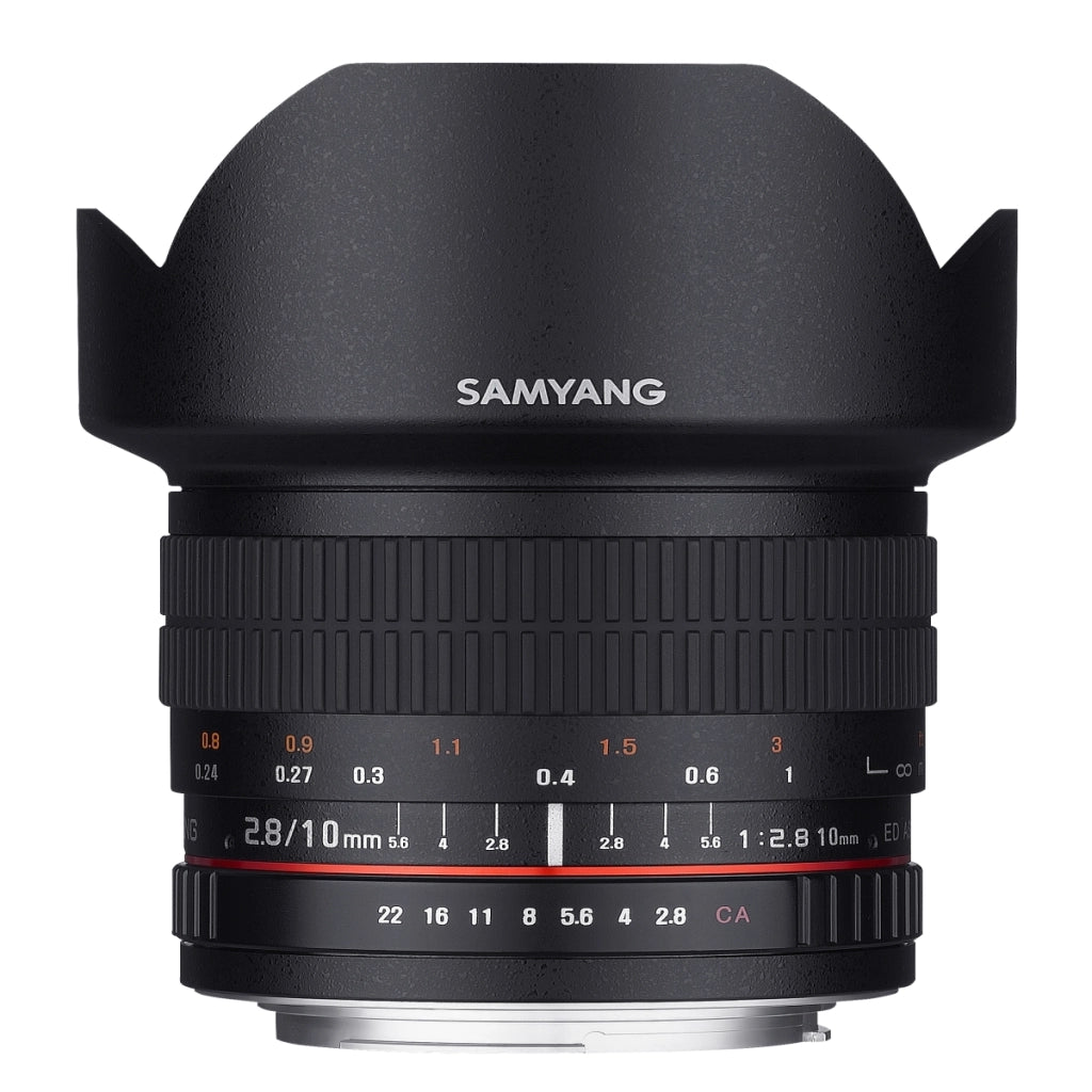 SAMYANG VDSLR UMC Fish-Eye CS II 10 mm / F2.8 Messa a fuoco manuale, obiettivo per attacco Fuji nero