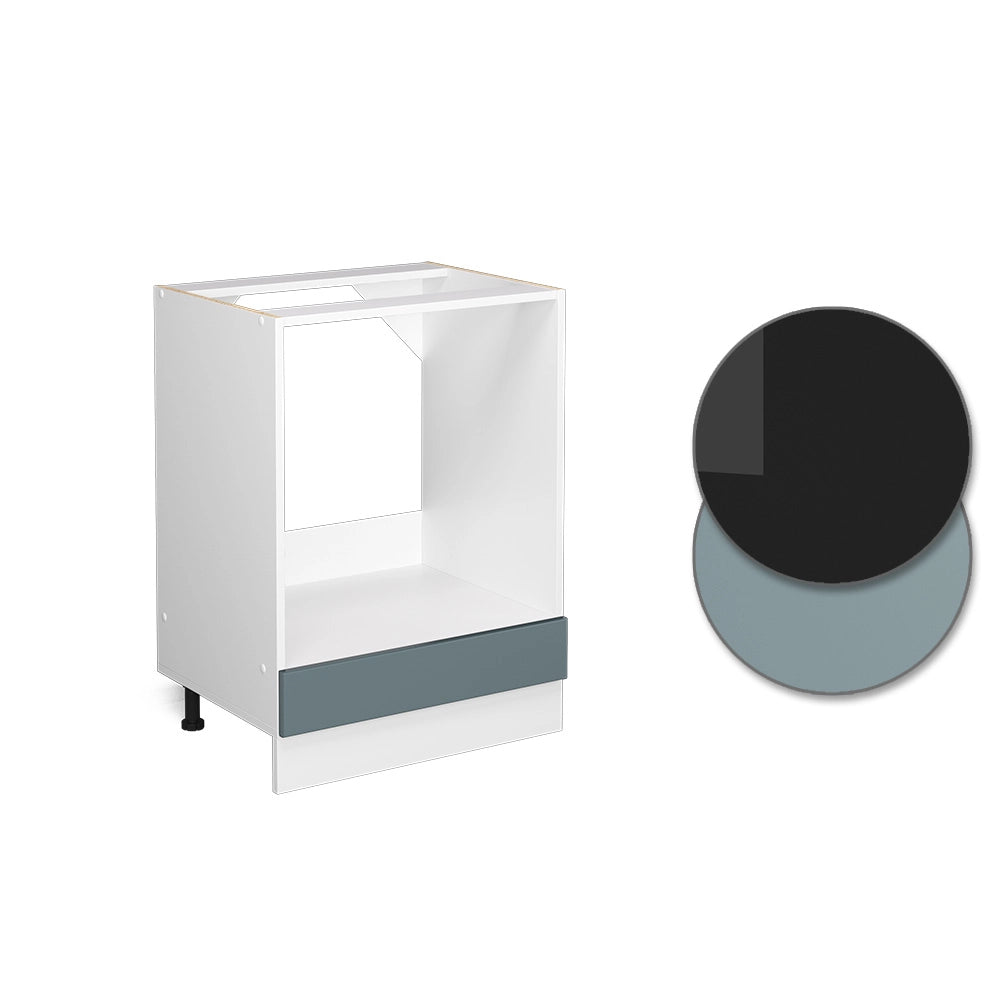 Vicco Base universale Grigio-blu 60 cm con grande nicchia, senza piano di lavoro
