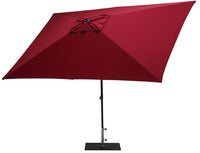 Ombrellone da Giardino 3x2 m Palo Ø38 mm in Alluminio Tessuto Olefin Trend Bordeaux