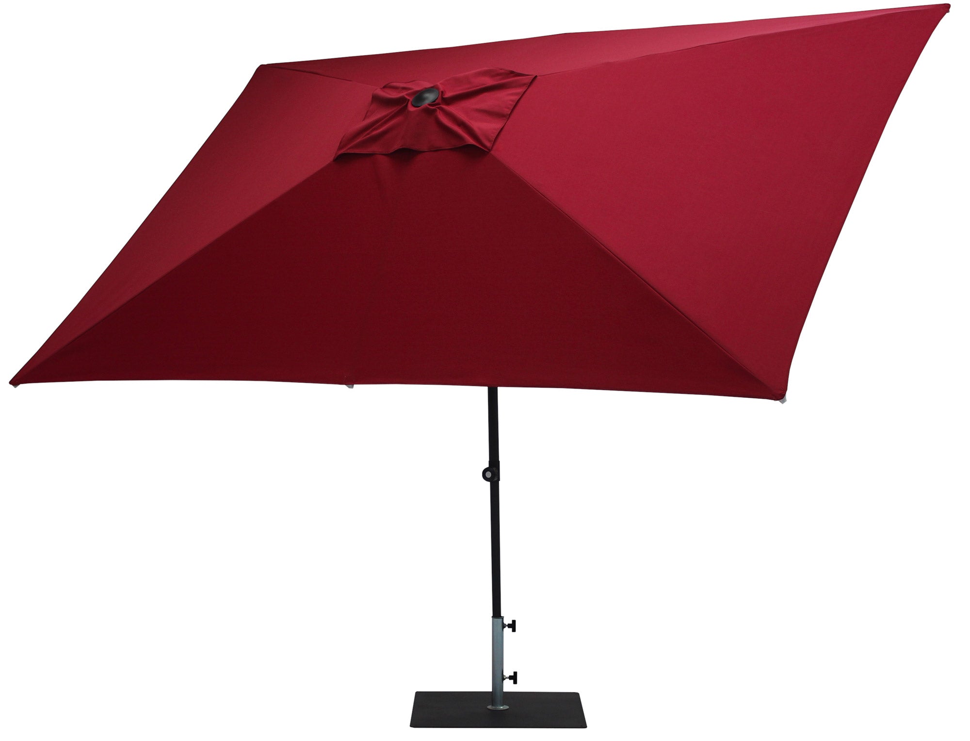 Ombrellone da Giardino 3x2 m Palo Ø38 mm in Alluminio Tessuto Olefin Trend Bordeaux