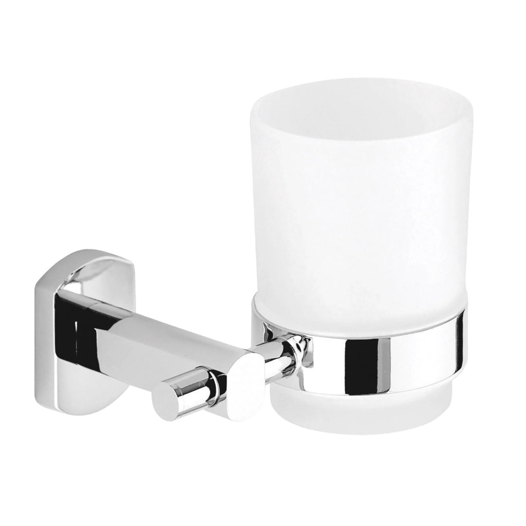 Portaspazzolini da muro in acciaio inox e Cromall EP10 Gedy serie EDERA PLUS Cromato