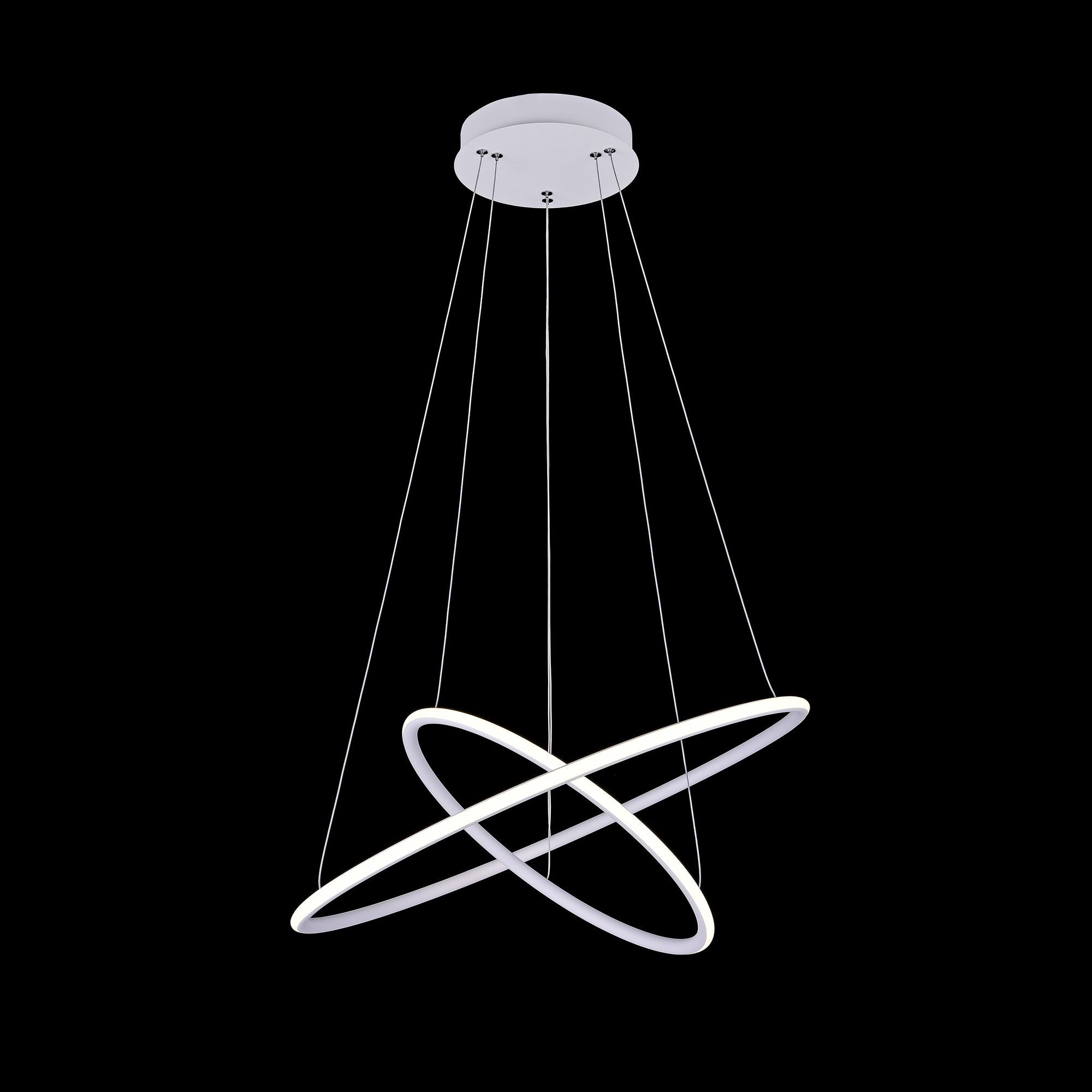 Lampada pendente Modern in Metallo Nola Bianco