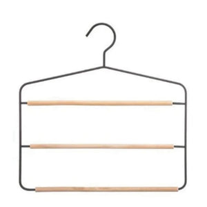 APPENDIABITI A 3 PANTALONI IN LEGNO E METALLO