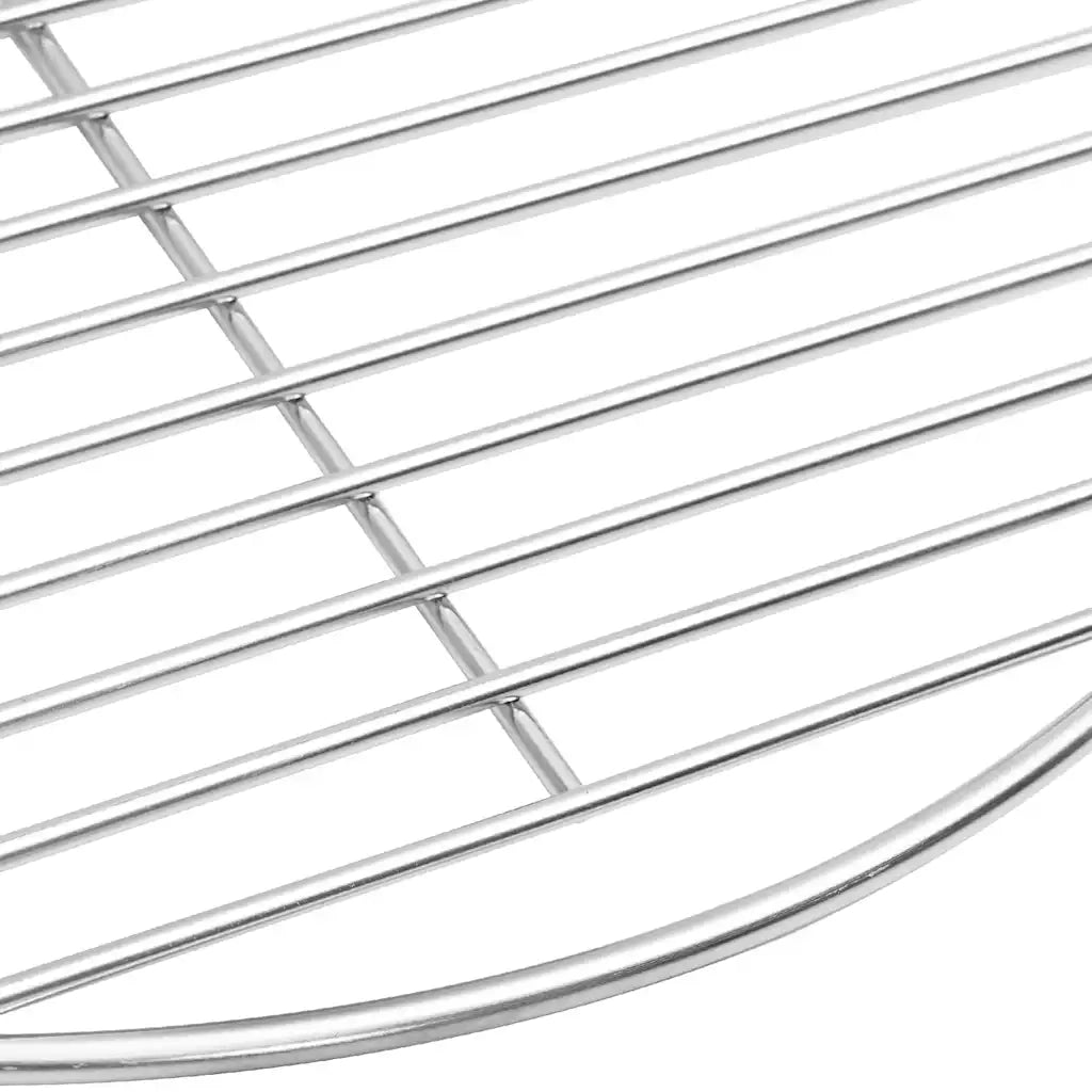 Griglia per barbecue Argento 43 x 43 cm Acciaio inossidabile 42008307