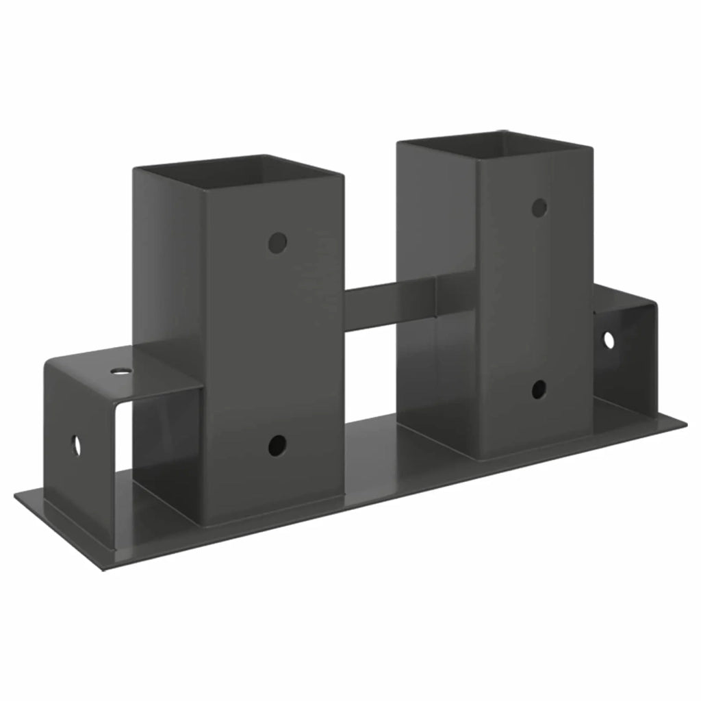 Aiuto per Impilare Legna 12 pcs Antracite 34 x 10 x 15 cm Acciaio 42030119