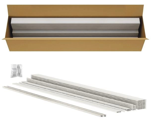 Kit porta a soffietto in pvc fai da te - Misure standard - Misura: 95 x 214 h