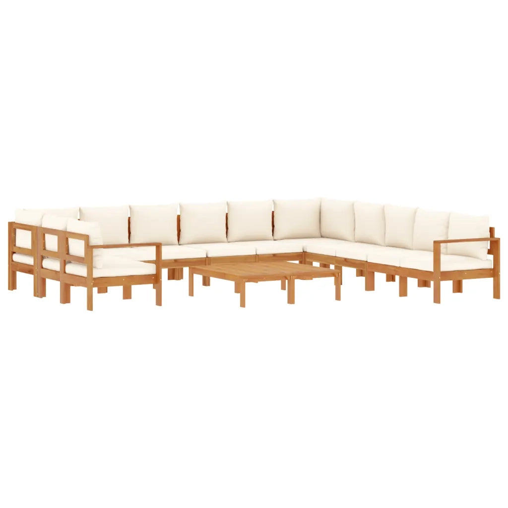 Set Divano Giardino 9 pz con Cuscini Legno Massello di Acacia 3214856