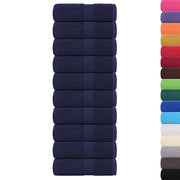 vidaXL Asciugamani da bagno 10 pz FROGN Blu navy 30x30 cm 100% cotone