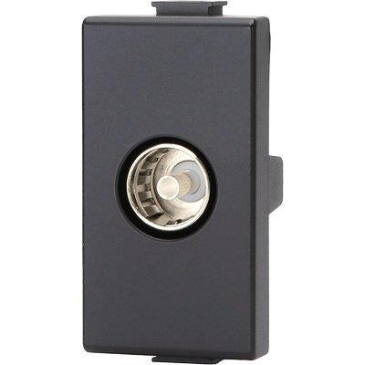 PRESA TV PASSANTE ABM - NERO MM 9,5- 8 pezzi