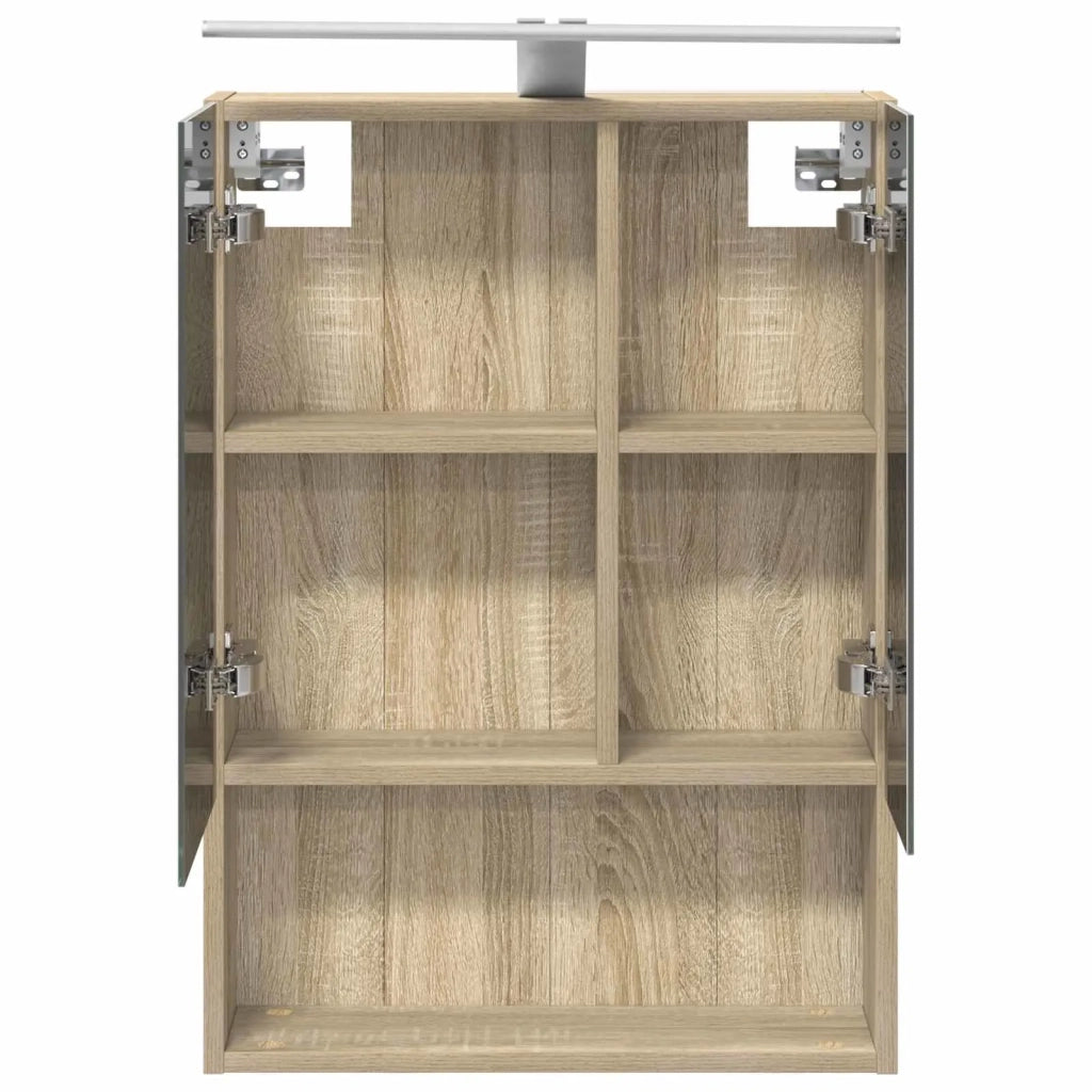 Mobiletto per specchio da bagno Rovere Sonoma 50 x 14,5 x 70 cm 889209