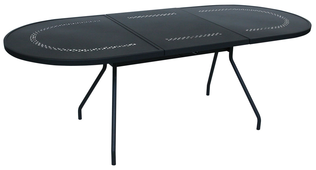 Tavolo da Giardino Allungabile 160/220x95x76 cm in Acciaio RD Italia Reef 160 Antracite
