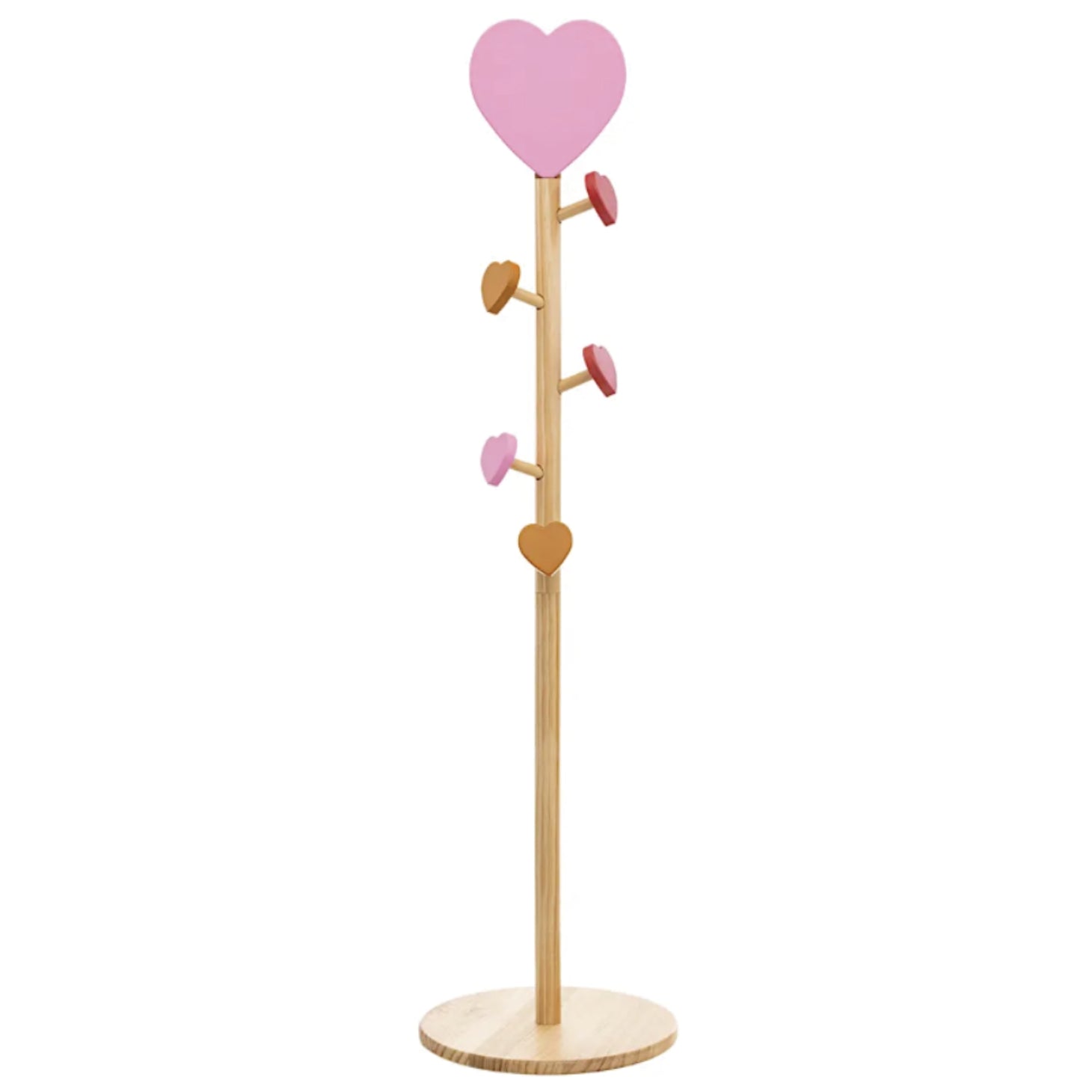 Appendiabiti per Bambini a Cuore "Solea" ‚Äì Beige ‚Äì H. 135 cm