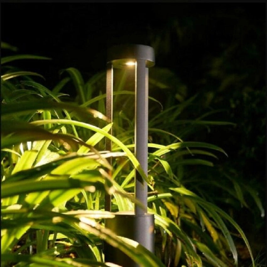 LAMPIONE PALO DA GIARDINO A LED IP65 ILLUMINAZIONE DA ESTERNO PERCORSI VIALETTI PRATO 15W NERO LUCE CALDA
