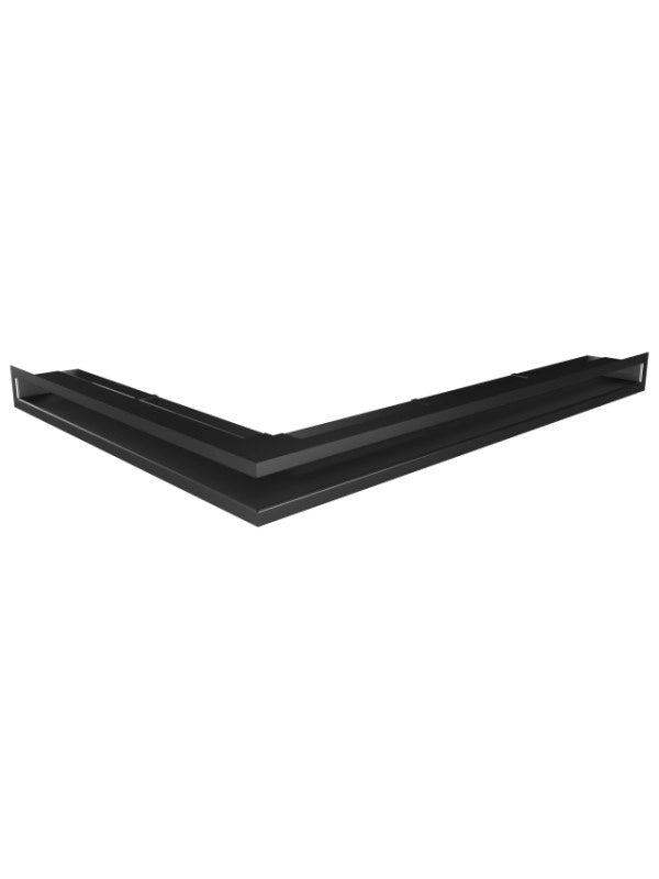 Griglia di ventilazione Angolare per camino 60x800x600 - Loft Angle destra nera