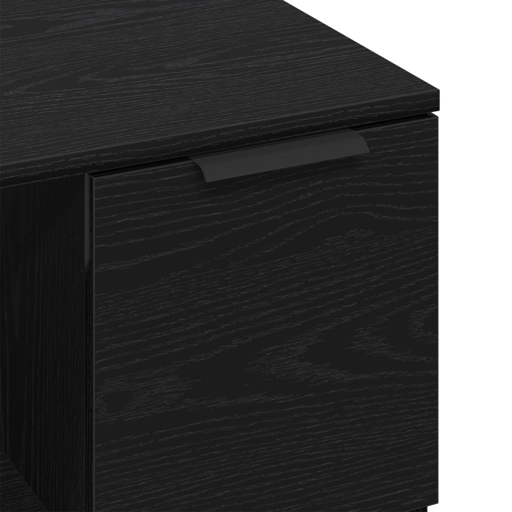 Tavolino da caffÃ¨  Nero Rovere 50x50x36 cm Legno ingegnerizzato