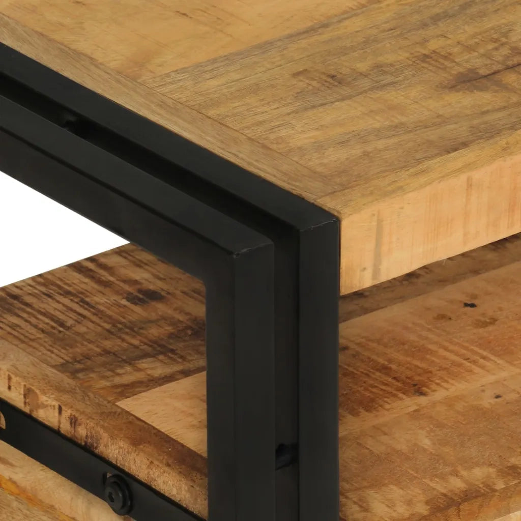 Mobile Porta TV 120x30x40 cm in Legno Massello di Mango 338466