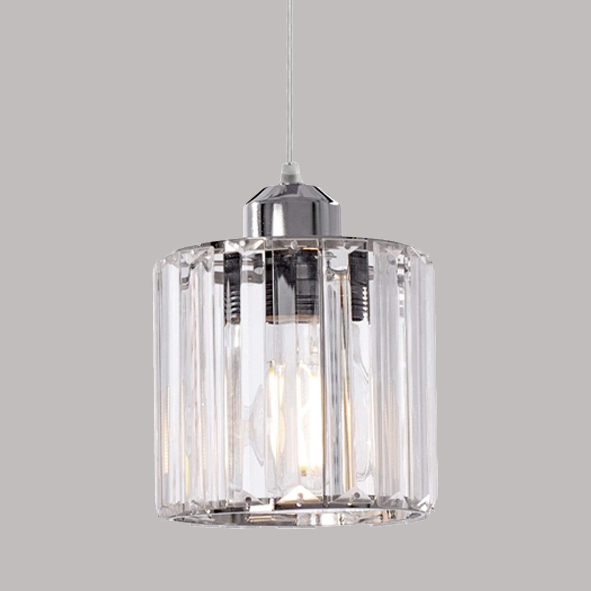 Lampada Da Soffitto Cristallo Argento APP508-1CP