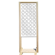 ROUNDCROSS - Separè - Paravento modulabile - 70x190cm - in Legno e PVC Colore: bianco
