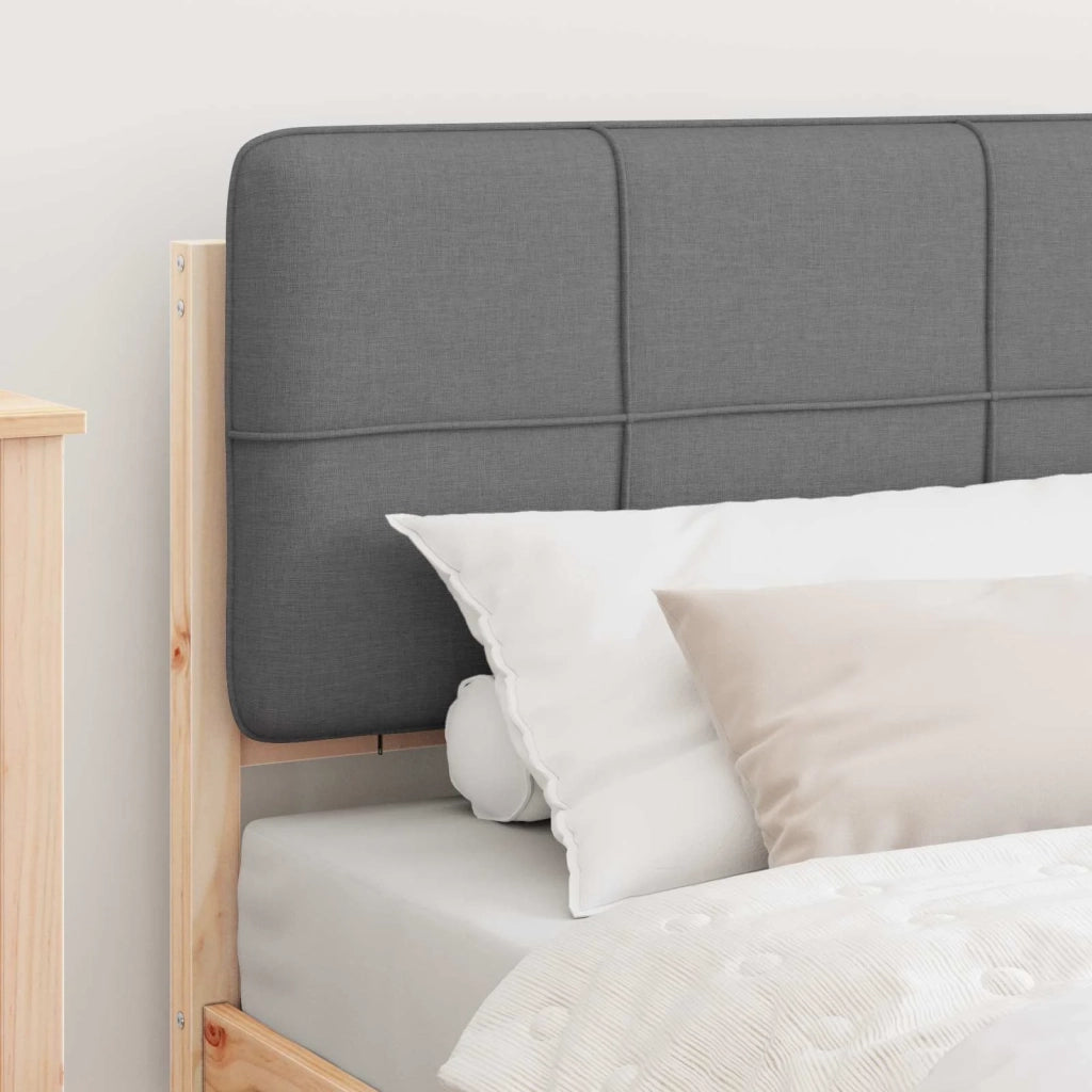 Letto con Testiera Rivestita Grigio chiaro 100 x 200 cm 877999