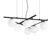 Lampadario Atlas 6 Luci G9 Nero