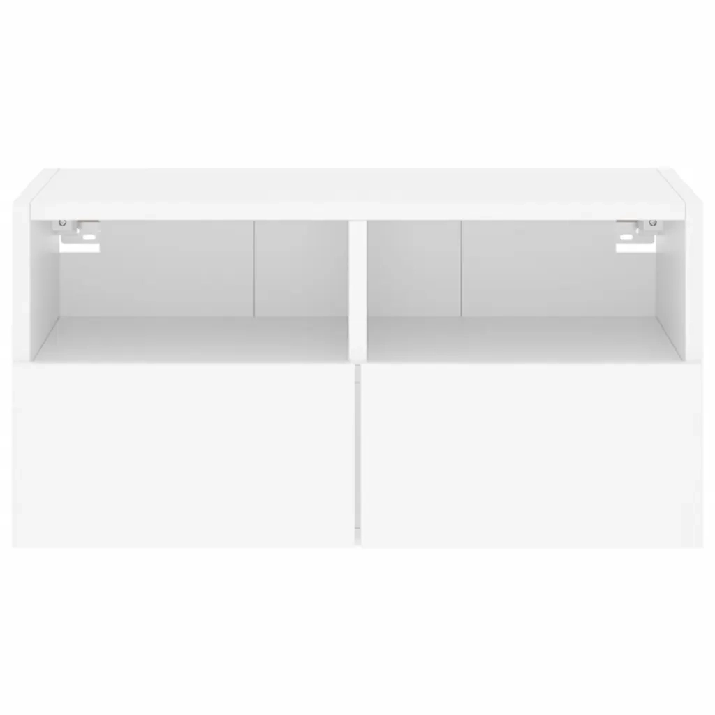 Mobile TV a Parete Bianco 60x30x30 cm in Legno Multistrato 836854
