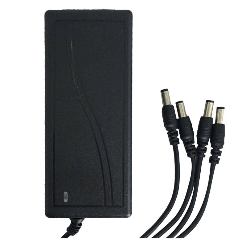 ALIMENTATORE STABILIZZATO TRASFORMATORE 12v 10A 4 USCITE TELECAMERE DVR STRISCE