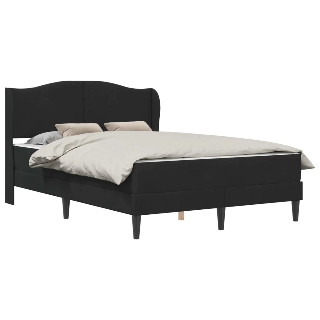 Struttura del letto con testiera Nero 120 x 200 cm Velluto