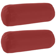 Federa 2 pcs HEERLEN Rosso Vino Ø 15 x 40 cm Poliestere 923343