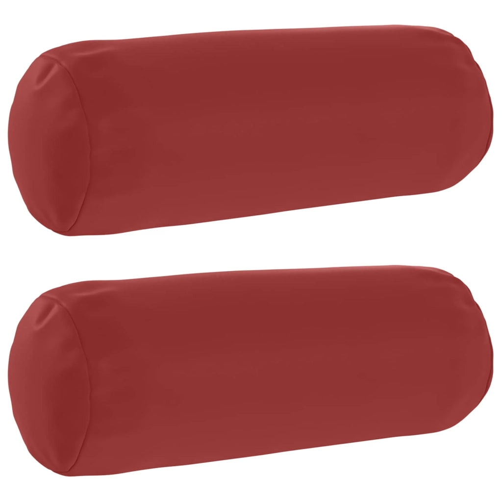 Federa 2 pcs HEERLEN Rosso Vino Ø 15 x 40 cm Poliestere 923343