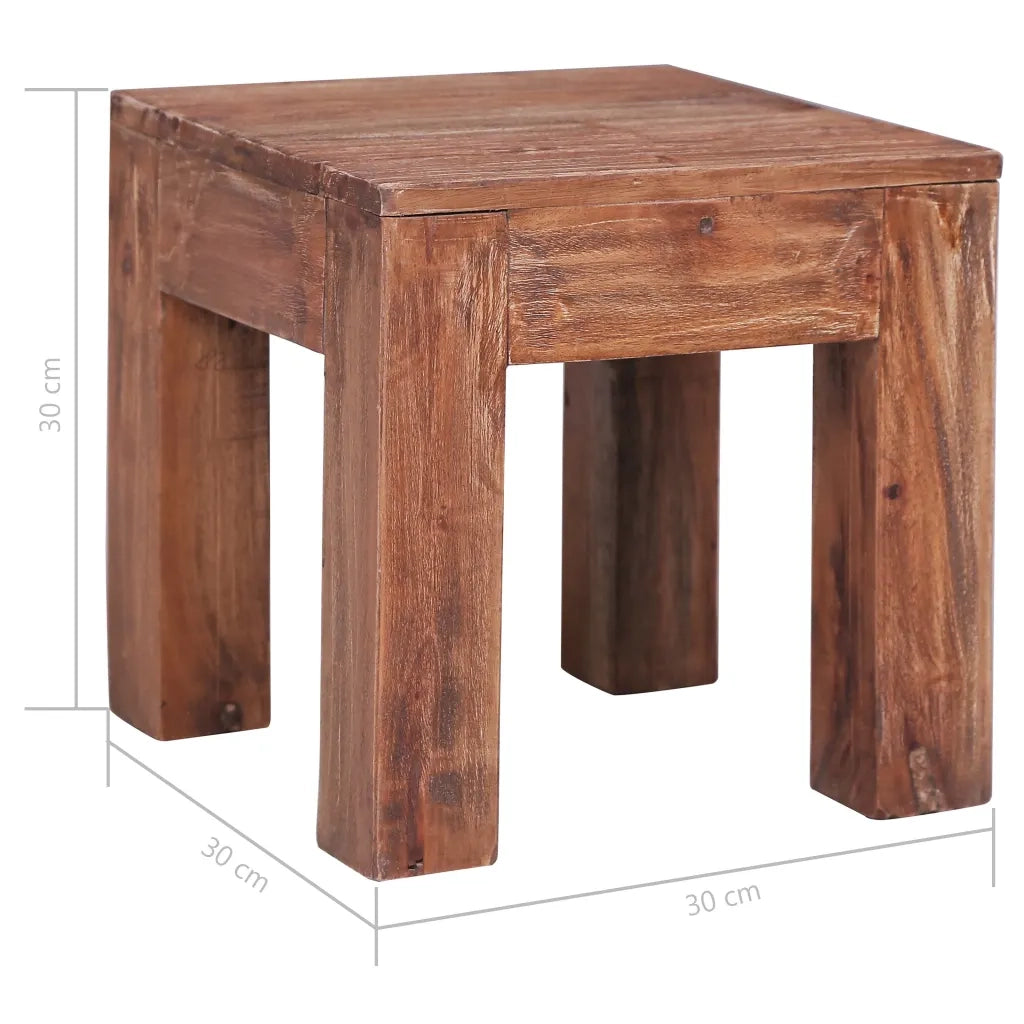 Tavolino da CaffÃ¨ 30x30x30 cm in Legno Massello di Recupero cod mxl 6515