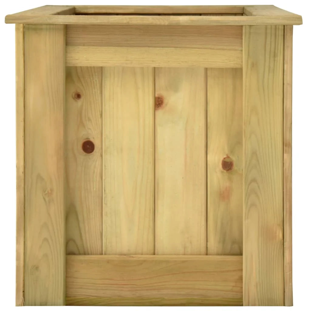 Fioriera rialzata 100 x 50 x 50 cm in legno di pino impregnato 02_0000841