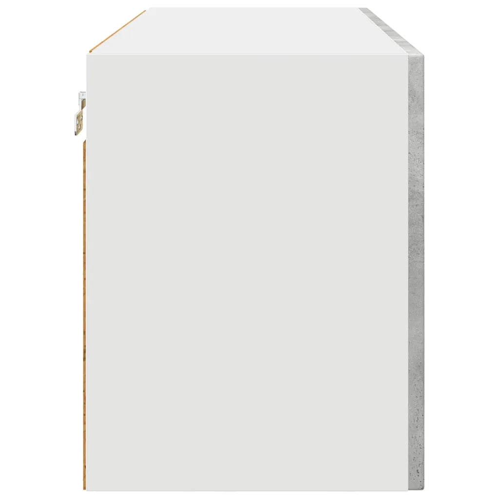Mobile da cucina con lo scaffale-Armadio da cucina Grigio cemento 80 x 31 x 40 cm 626633