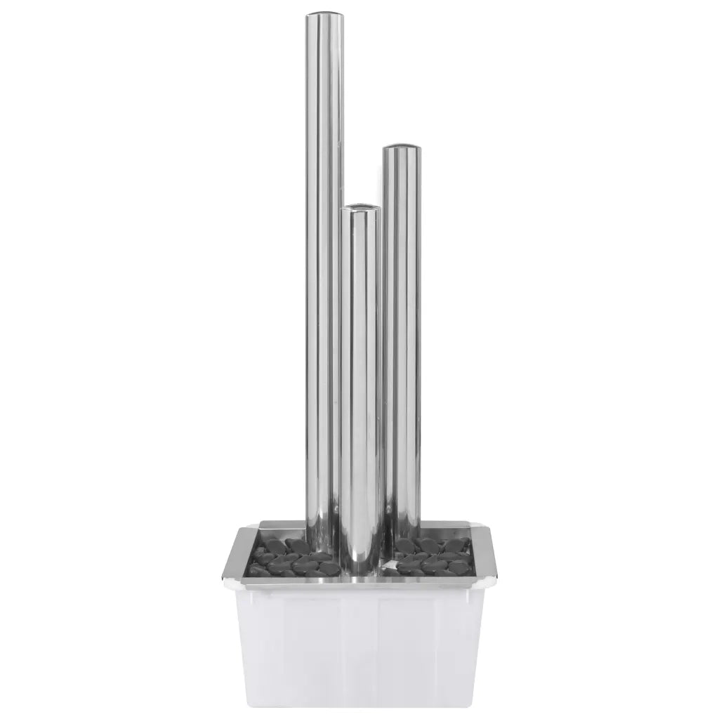 Fontana da Giardino Argento 48x34x123 cm in Acciaio Inox cod mxl 72840