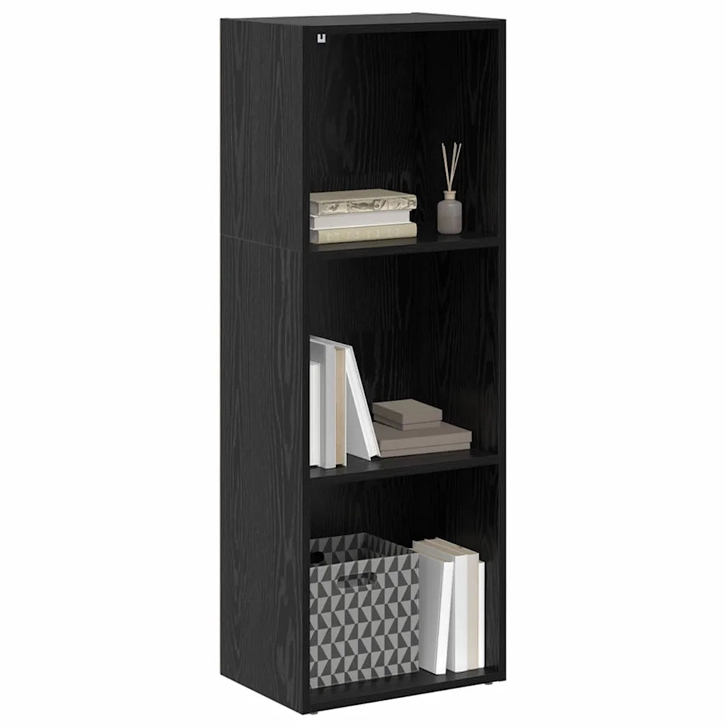 vidaXL Libreria Rovere nero 40 x 30 x 114 cm Legno multistrato
