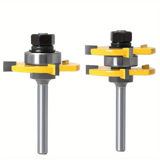 Fresatutto a 6,35 mm schermo 1/4 schermo T-type per ferri da punta, ferri da tavolo, ferri da pavimento, ferri da legno, carburo di tungsteno.